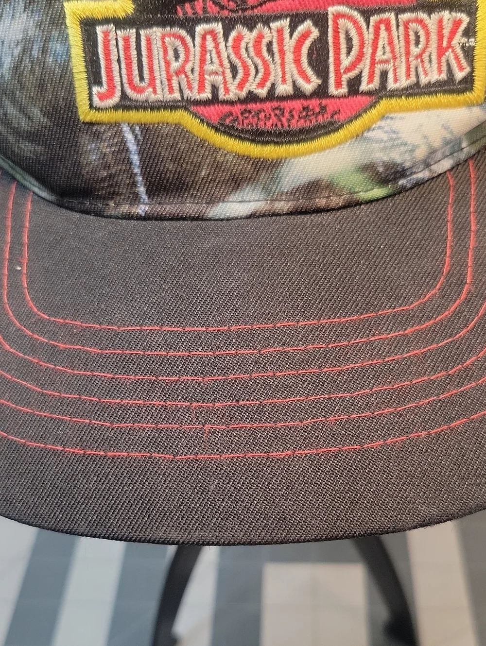 Jurassic Park Dinosaur Graphic Snapback Hat OS